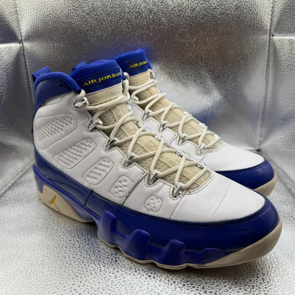 Size 10.5 Air Jordan 9 Retro Kobe Bryant Lakers Blue Mens Sneakers 302370-121